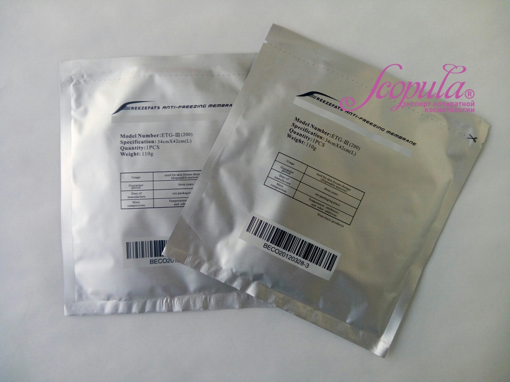 Защитные салфетки для криолиполиза 42х34 (L)